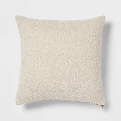 Woven Boucle Square Throw Pillow With Exposed Zipper - Threshold™ -Home Furnishing Store GUEST 0156fdc5 10c3 4229 91f3 7cd04c3990d7