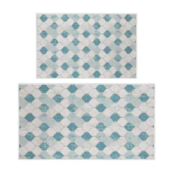 Sussexhome Non Skid Washable Kitchen Runner Rugs Set Of 2 - Multipurpose Low Pile Area Rugs For Laundry Room, Entryway, Bathroom - Set Of 44 X 24 And 31.5 X 20 Inches Floor Mats -Home Furnishing Store GUEST 02f04955 89e9 4a48 8542 819c906c98ab