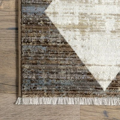 Meline Checkered Fringe Area Rug 4 Meline Checkered Fringe Area Rug - Image 4