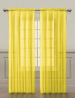 GoodGram 2 Piece Rod Pocket Elegant Sheer Voile Curtain Panels 28 GoodGram 2 Piece Rod Pocket Elegant Sheer Voile Curtain Panels -Home Furnishing Store GUEST 0445c607 e46c 422d af39 f537697a8077