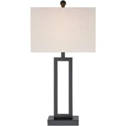 360 Lighting Aston 26" High Open Rectangle Modern Table Lamp Black Finish Metal Single Off-White Shade Living Room Bedroom Bedside Nightstand House 10 360 Lighting Aston 26" High Open Rectangle Modern Table Lamp Black Finish Metal Single Off-White Shade Living Room Bedroom Bedside Nightstand House -Home Furnishing Store GUEST 05467453 7eac 430a be9a c11f7f2cf4a4
