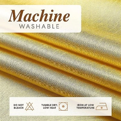 Kate Aurora Artisan Lightweight Transparent Faux Silk Sheer Grommet Single Curtain Panel 1 Kate Aurora Artisan Lightweight Transparent Faux Silk Sheer Grommet Single Curtain Panel