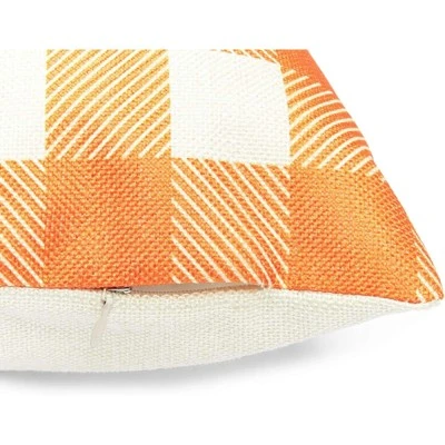 Okuna Outpost Set Of 4 Fall Thanksgiving Decorative Pillow Case Cushion Covers 18 X 18 In, 4 Designs 6 Okuna Outpost Set Of 4 Fall Thanksgiving Decorative Pillow Case Cushion Covers 18 X 18 In, 4 Designs - Image 6