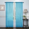 Kate Aurora Basic 2 Pack Sheer Voile Home Window Curtains