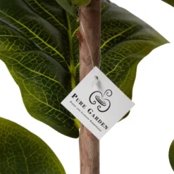Fiddle Leaf Fig Tree - 72-Inch Fake Plant With Pot And Natural Feel Leaves For Home Or Office - Artificial Plants Decor For Indoors By Pure Garden -Home Furnishing Store GUEST 08df2ad1 e55d 4f59 8190 630744291ccb