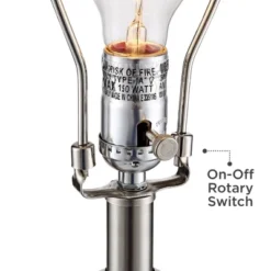 360 Lighting Jane Modern Table Lamps 25" High Set Of 2 White Ceramic Fabric Drum Shade For Bedroom Living Room House Bedside Nightstand Office Family -Home Furnishing Store GUEST 09c089d4 b262 48b6 8626 c6dec4078914