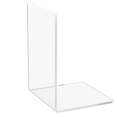 Juvale 6 Pack Acrylic Bookends For Shelves, Clear Book Ends L Shaped Book Stoppers For Office & Home, 4.5 X 7.1 In 6 Juvale 6 Pack Acrylic Bookends For Shelves, Clear Book Ends L Shaped Book Stoppers For Office & Home, 4.5 X 7.1 In - Image 6