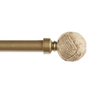 Exclusive Home Rope Knot 1" Curtain Rod And Coordinating Finial Set 2 Exclusive Home Rope Knot 1" Curtain Rod And Coordinating Finial Set - Image 2