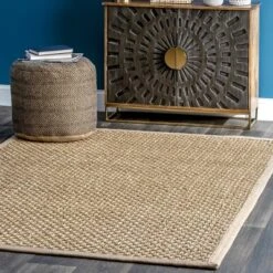 NuLOOM Spero Seagrass Basketweave Area Rug