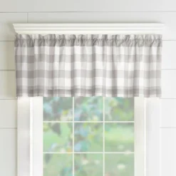 Farmhouse Living Buffalo Check Window Valance - 60" X 15" - Elrene Home Fashions -Home Furnishing Store GUEST 0b0d9752 b3e0 43d0 8567 8474d5f5ba7f
