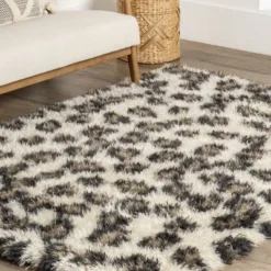Kenina Leopard Shag Area Rug -Home Furnishing Store GUEST 0bc6616b cc47 47e6 87b7 9404a978e495