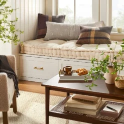 14"x36" Diamond Jacquard Lumbar Bed Pillow - Hearth & Hand™ With Magnolia