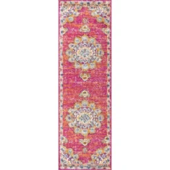 Bohemian FLAIR Boho Vintage Medallion Indoor Area Rug -JONATHAN Y