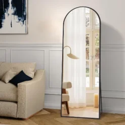 Muselady 63" Height X 20" Width Oversize Arch-Crowned Top Full Length Floor Mirror With Stand-The Pop Home -Home Furnishing Store GUEST 0ebf8710 d505 41d2 8674 a0394acd09a7