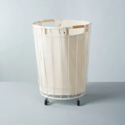 Wire & Fabric Laundry Hamper Sour Cream - Hearth & Hand™ With Magnolia -Home Furnishing Store GUEST 1172c23f 3103 40d4 b324 2c56bdd6ddc9
