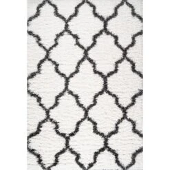 Marrakesh Shag Trellis Area Rug - JONATHAN Y