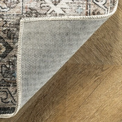 NuLOOM Gracie Distressed Medallion Machine Washable Area Rug 6 NuLOOM Gracie Distressed Medallion Machine Washable Area Rug - Image 6