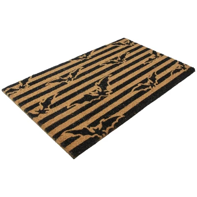 Northlight Natural Coir Flying Bats Halloween Doormat 18" X 30" 2 Northlight Natural Coir Flying Bats Halloween Doormat 18" X 30" - Image 2