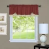 Kate Aurora Country Farmhouse Flax Linen Tie Up Window Valance