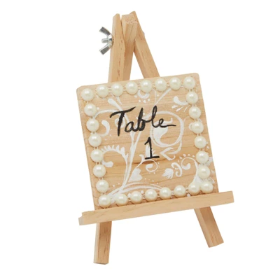 Juvale 6-Pack Wooden Easel, Mini Easel Stands And Place Card Holders For Table Top Artwork Display, Invitations, Photos, Party Favors, 7 Inches 3 Juvale 6-Pack Wooden Easel, Mini Easel Stands And Place Card Holders For Table Top Artwork Display, Invitations, Photos, Party Favors, 7 Inches - Image 3