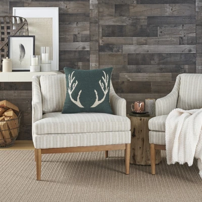 Mina Victory Life Styles Woven Antlers Indoor Throw Pillow 1 Mina Victory Life Styles Woven Antlers Indoor Throw Pillow