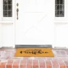 Juvale Hey Natural Coir Welcome Door Mat, Hey There Pumpkin Fall Decor, 30 X 17 Inches