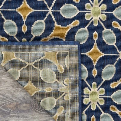 Nourison Caribbean Retro Botanical Outdoor Area Rug 3 Nourison Caribbean Retro Botanical Outdoor Area Rug - Image 3