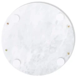 Juvale Round Marble Tray For Vanity With Handles, White Marble And Gold Serving Board For Kitchen, Home Decor, Centerpiece Display, 10.7x10.7x0.4 In -Home Furnishing Store GUEST 15e734dc d4e8 4286 9de3 ddf1b9bb8de6