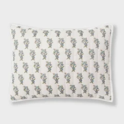 Voile Woodblock Printed Quilt Sham Ivory - Threshold™ -Home Furnishing Store GUEST 18e7d34d e9d5 44c9 a257 784633d28fac