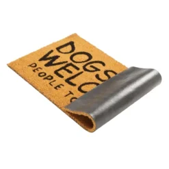 Juvale Dog Coir Doormat, Dogs Welcome People Tolerated, Natural Outdoor Door Mat For Porch (30 X 17 In) -Home Furnishing Store GUEST 18ef7436 6976 4a65 a4d4 e8c9568debaa