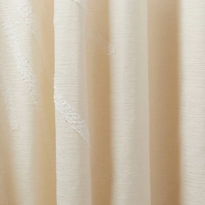 1pc Light Filtering Sunburst Window Curtain Panel Ivory - Opalhouse™ Designed With Jungalow™ 3 1pc Light Filtering Sunburst Window Curtain Panel Ivory - Opalhouse™ Designed With Jungalow™ - Image 3
