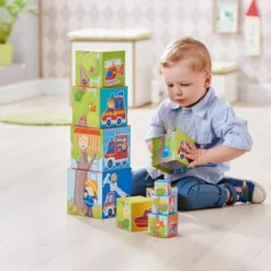 HABA Fire Brigade Sturdy Cardboard Nesting & Stacking Cubes -Home Furnishing Store GUEST 19f0afcd ecfb 41c7 a62a 2e715ef1ce10