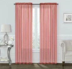 Kate Aurora Basic 2 Pack Sheer Voile Home Window Curtains -Home Furnishing Store GUEST 1d032ad9 7c56 4741 9e53 833f3ceda2d8
