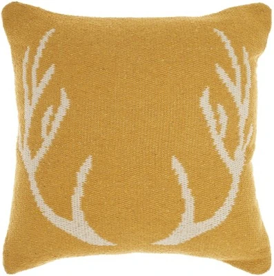 Mina Victory Life Styles Woven Antlers Indoor Throw Pillow 8 Mina Victory Life Styles Woven Antlers Indoor Throw Pillow - Image 8