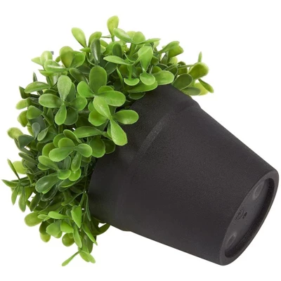 Juvale 3 Pack Mini Artificial Potted Fake Plants For Home Decor, Indoor Small Faux Topiaries For Room, Office Desk, Bathroom Greenery Decorations 6 Juvale 3 Pack Mini Artificial Potted Fake Plants For Home Decor, Indoor Small Faux Topiaries For Room, Office Desk, Bathroom Greenery Decorations - Image 6