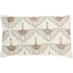 12"x20" Sofia Beaded Flowers Lumbar Throw Pillow - Mina Victory 19 12"x20" Sofia Beaded Flowers Lumbar Throw Pillow - Mina Victory -Home Furnishing Store GUEST 1e88c6db 2f2d 412c 88d3 81576c406dbe
