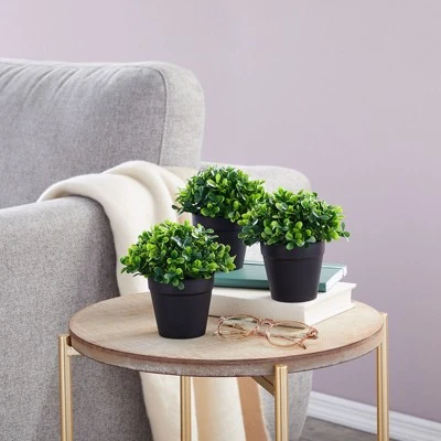 Juvale 3 Pack Mini Artificial Potted Fake Plants For Home Decor, Indoor Small Faux Topiaries For Room, Office Desk, Bathroom Greenery Decorations 1 Juvale 3 Pack Mini Artificial Potted Fake Plants For Home Decor, Indoor Small Faux Topiaries For Room, Office Desk, Bathroom Greenery Decorations