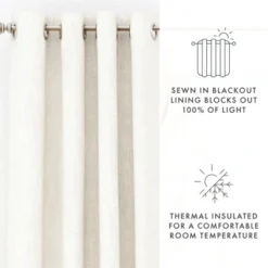 2 Panel Thermal-Insulated 100% Total Blackout Grommet Window Curtains - Becky Cameron (Set Of 2) -Home Furnishing Store GUEST 1efcffb0 5ffc 4ea5 b45b 5e8a7aff9c79