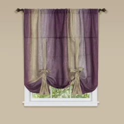 GoodGram Royal Ombre Crushed Semi Sheer Tie Up Single Window Curtain Shade -Home Furnishing Store GUEST 1efe1ca3 ca7a 4d3f 9dcf 2ae2e405ee6a