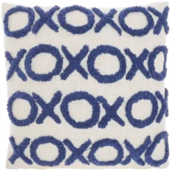 18"x18" Life Styles Tufted 'XOXO' Square Throw Pillow - Mina Victory -Home Furnishing Store GUEST 1f58105e 4bff 421b a45f f353d3d2e32c