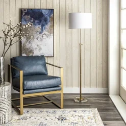 NuLOOM Dexter 60" Metal Floor Lamp Lighting - Brass 60" H X 16" W X 16" D 7 NuLOOM Dexter 60" Metal Floor Lamp Lighting - Brass 60" H X 16" W X 16" D -Home Furnishing Store GUEST 2027dad9 c3f3 48d9 b437 b7505cc17b4f