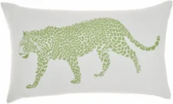 Mina Victory Outdoor Raised Print Leopard Lumbar Throw Pillow -Home Furnishing Store GUEST 20493a45 5731 4a68 bd9b 89539590ef27