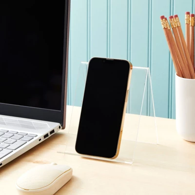 Juvale 6-Pack Acrylic Book Stand For Books, Comics, Phone, Tablet, Clear Easel Display, 4.5x5-Inch Transparent Holder For School, Home, Office 1 Juvale 6-Pack Acrylic Book Stand For Books, Comics, Phone, Tablet, Clear Easel Display, 4.5x5-Inch Transparent Holder For School, Home, Office