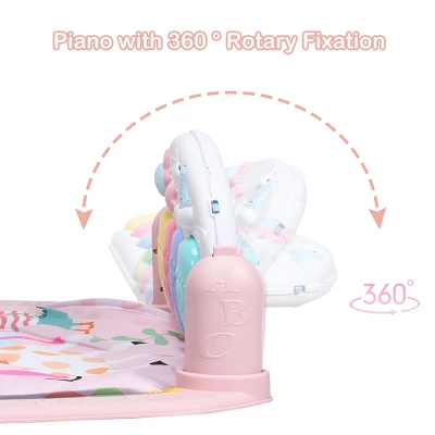 3 In 1 Baby And Toddler Learning Toys Fitness Music And Lights Fun Piano Activity Center Pink 4 3 In 1 Baby And Toddler Learning Toys Fitness Music And Lights Fun Piano Activity Center Pink - Image 4