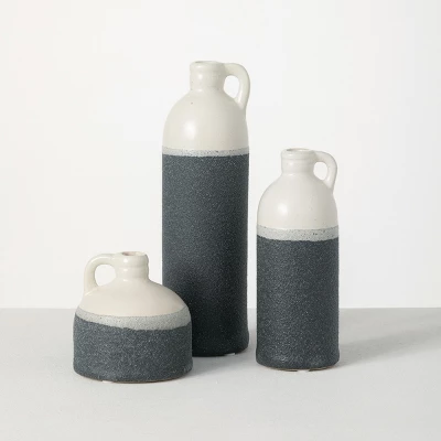 Sullivans Set Of 3 Bottle Vases 10"H, 7.5"H & 4"H 11 Sullivans Set Of 3 Bottle Vases 10"H, 7.5"H & 4"H - Image 11