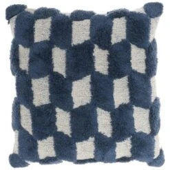 18"x18" Tufted Diag Checkers Square Throw Pillow - Nicole Curtis 15 18"x18" Tufted Diag Checkers Square Throw Pillow - Nicole Curtis -Home Furnishing Store GUEST 23b2db22 8a32 411b a635 621f47bf2771