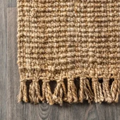 Para Hand Woven Chunky Jute With Fringe Area Rug - JONATHAN Y -Home Furnishing Store GUEST 244f38fa deb5 427a b492 cca16a2f30b3