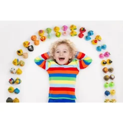 Kicko 2" Assorted Rubber Ducks In Bulk, 50 Pack
