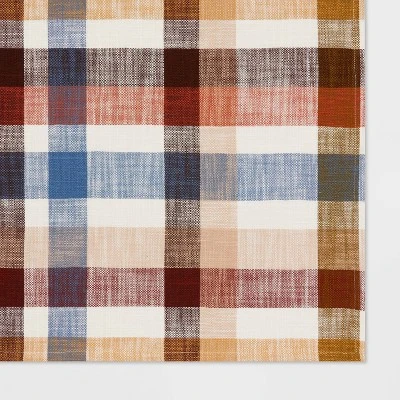 60"x84" Plaid Woven Cotton Tablecloth - Threshold™ 2 60"x84" Plaid Woven Cotton Tablecloth - Threshold™ - Image 2