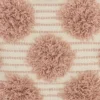 18"x18" Life Styles Tufted Pom Poms Square Throw Pillow - Mina Victory
